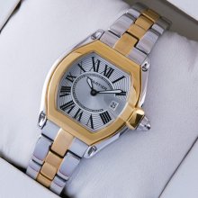 Cartier Roadster small two-tone yellow gold and steel replica watch for women