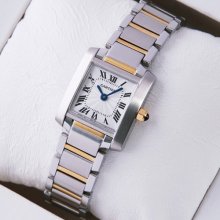 Cartier Tank Francaise womens watch W51007Q4 two-tone yellow gold and steel