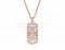 Replica BVLGARI Parentesi Necklace Pink Gold with mother-of-pearl and Pave Diamonds