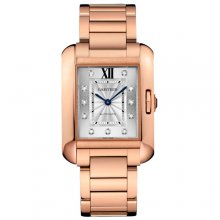 Cartier Tank Anglaise extra large diamond watch for men WJTA0005 18K pink gold