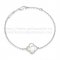Van Cleef & Arpels Sweet Alhambra Bracelet White Gold With White Mother Of Pearl