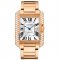 Cartier Tank Anglaise extra large diamond bezel 18K pink gold mens watch WT100004
