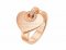 Cheap BVLGARI BVLGARI CUORE Ring in Pink Gold with Pave Diamonds