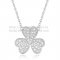 Van Cleef Arpels Frivole Necklace White Gold With Pave Diamonds