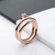 Cartier Juste Un Clou Pink Gold Diamond Double Nail Ring