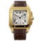 Cartier Santos 100 Chronograph XL swiss automatic mens watch W20096Y1 yellow gold
