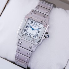 Cartier Santos Galbee stainless steel small watch replica for women