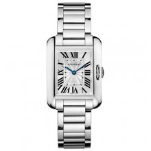 Cartier Tank Anglaise small replica watch for women W5310023 18K white gold