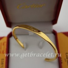 Fake Cartier Yellow Gold Open Bracelet