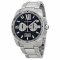 Calibre de Cartier Chronograph imitation watch W7100061 stainless steel black dial