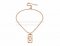 Replica BVLGARI Parentesi Necklace in Pink Gold with Full Pave Diamonds