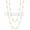 Van Cleef & Arpels Vintage Alhambra Necklace Yellow Gold 20 Motifs With White Mother Of Pearl