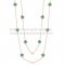 Van Cleef & Arpels Vintage Alhambra Necklace Pink Gold 10 Motifs With Malachite Mother Of Pearl