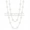 Van Cleef & Arpels Vintage Alhambra Necklace White Gold 20 Motifs With White Mother Of Pearl