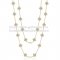 Van Cleef & Arpels Vintage Alhambra Necklace Yellow Gold 20 Motifs With Gray Mother Of Pearl