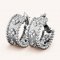 Van Cleef & Arpels Perlee Clovers Hoop Earrings White Gold Diamond