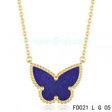 Cheap Van Cleef & Arpels Sweet Alhambra Butterfly Necklace In Yellow Gold