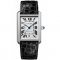 Cartier Tank Solo extra large mens watch W5200027 stainless steel black leather strap