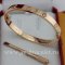 Replica Cartier Love Bracelet For Men and Women Pink Gold 4 Diamonds B6036016 (New Version - Prevent Screws Fall Out)