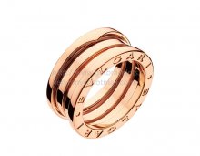 Replica Bvlgari B.zero1 3-Band Pink Gold Ring