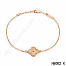 Cheap Van Cleef & Arpels Sweet Alhambra Bracelet In Pink Gold