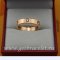Cheap Cartier Love Pink Gold Ring With 3 Diamonds
