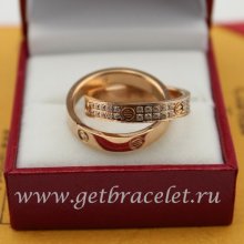 Cheap Cartier Love Ring Pink Gold Diamonds