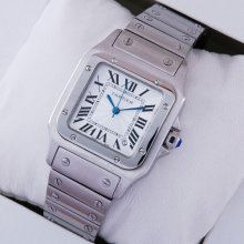 Cartier Santos Galbee stainless steel midsize watch replica for men and women