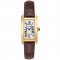 Cartier Tank Americaine small womens watch W2601556 18K yellow gold brown leather strap
