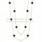 Van Cleef & Arpels Vintage Alhambra Necklace Yellow Gold 10 Motifs With Black Agate Mother Of Pearl