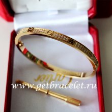 2017 New Cartier Love Bracelet SM Yellow Gold With Diamonds N6710617