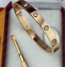 New Arrival Cartier Love Bracelet Pink Gold 10 Diamonds B6038217
