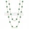 Van Cleef & Arpels Vintage Alhambra Necklace Pink Gold 20 Motifs With Malachite Mother Of Pearl