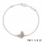 Fake Van Cleef & Arpels Sweet Alhambra Bracelet In White With Gray Butterfly