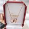 Imitation Cartier Love Necklace Pink Gold B7212300