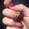Cartier Juste Un Clou Yellow Gold Full Diamond Double Nail Ring