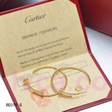 Replica Cartier Juste Un Clou Earring 18K Yellow Gold With Diamonds N8515007
