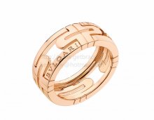 Replica BVLGARI Parentesi Small Band Ring in Rose Gold