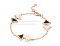 Replica Bvlgari DIVAS' Dream Bracelet Rose Gold with Mother of Pearl and Onyx BR856995