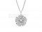 Replica Bvlgari Divas' Dream Necklace in White Gold with Pave Diamonds Petals